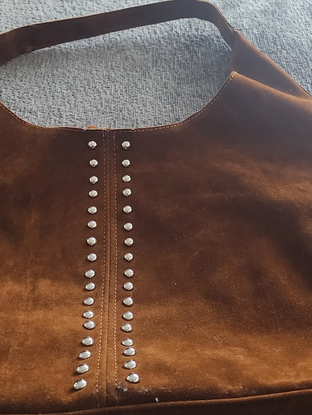 Classic Brown Suede Fringe Shoulder Bag